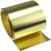 H62 Brass Metal Foil Sheet, 100 mm × 1000 mm, 0.08 mm Thick view 1