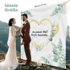 Modern Boho Wedding Heart Cutout Sheet, 200 x 180 cm view 2