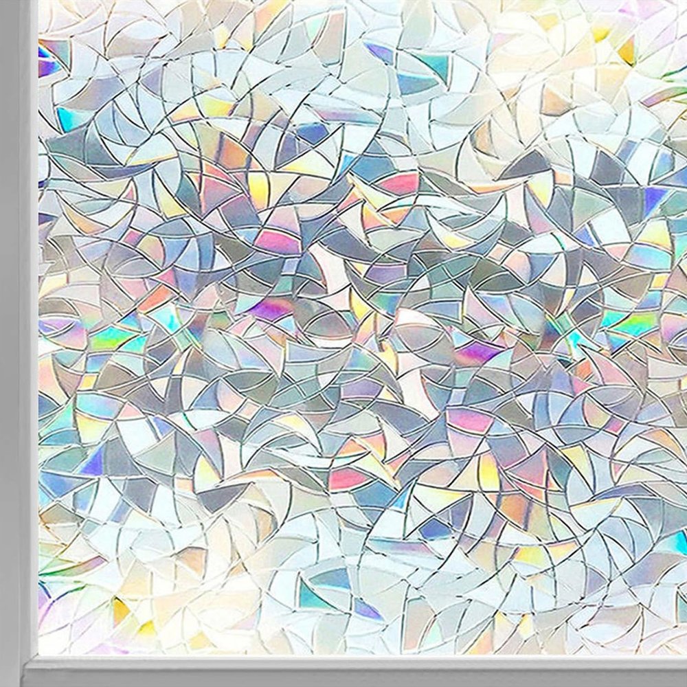 Static-Cling Privacy Window Film 120 x 840 cm, Half-Moon