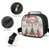 Reusable Insulated Lunch Bag, White Beard Christmas Design view 3