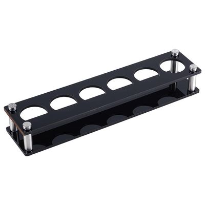 UNICRAFTALE 6-Glass Shot Glass Holder Tray, Black Acrylic