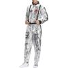 LOSSLO Men's Astronaut Costume Jumpsuit for Halloween and Carnival view 1