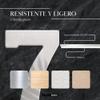 TECHZOCO House Number 7, Self-Adhesive, 304 Stainless Steel, 75 mm H x 47 mm W, Silver view 2