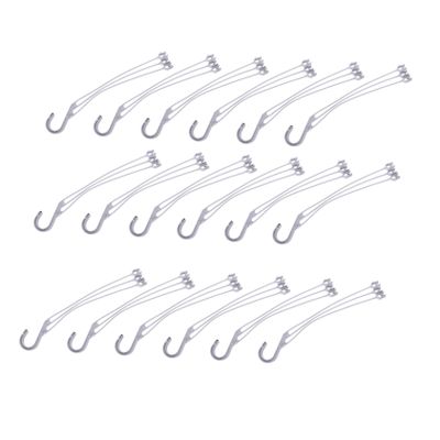 Milisten 50-Piece Plastic Hooks for Flower Stands and Hanging Flower Pots, Easy Installation for Garden Accessories and Hanging Baskets