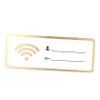 LALAFINA Wi-Fi Password Sign, 820 cm Acrylic, Self-Adhesive Wireless Network Sign for Hotel Guests view 1