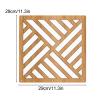 QINGYAN Hanging Room Divider, 5 mm Thick Privacy Panels, Decorative Wood and Plastic Screens, Living Room Decor (10 Pieces) view 2