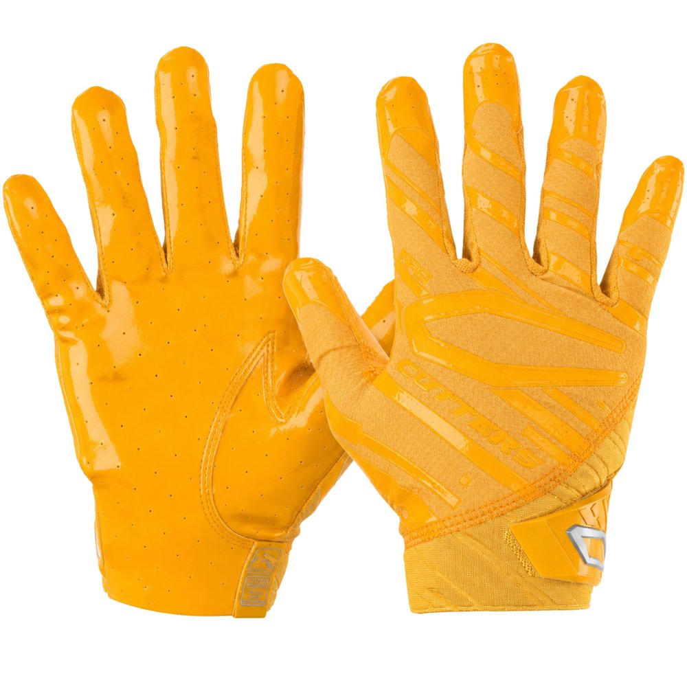 Cutters Rev Pro 6.0 Receiver Gloves, Solid Gold, X-Large