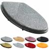 Heavy-Duty Glitter Toilet Seat, Soft-Close, Quick-Release, Silver view 1