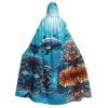 EdWal Beautiful Underwater World Dolphin Cloak with Coral Print, Unisex Adult Costume view 1