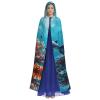 EdWal Beautiful Underwater World Dolphin Cloak with Coral Print, Unisex Adult Costume view 2
