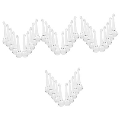 INOOMP 40-Piece Crystal Pendants for Chandeliers, Weddings, Gardens & Christmas, Clear Water-Drop Prisms