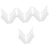INOOMP 40-Piece Crystal Pendants for Chandeliers, Weddings, Gardens & Christmas, Clear Water-Drop Prisms view 1