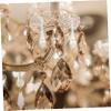 INOOMP 40-Piece Crystal Pendants for Chandeliers, Weddings, Gardens & Christmas, Clear Water-Drop Prisms view 3