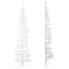 puraday Artificial Half Christmas Tree, White, 240 cm view 4