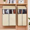 Fully Enclosed Hanging Garment Storage Bag with Window, Beige, 78 × 52 × 120 cm view 4