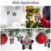 Christmas Star Ornament, Sugar Skull Print, Shimmering Plastic and Aluminum Hanging Decoration view 3