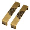 ERERE Solid Brass Cabinet Handles, Drawer Pulls, Kitchen Handles, Brown, 96 mm/3.8 in view 1