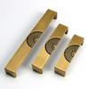 ERERE Solid Brass Cabinet Handles, Drawer Pulls, Kitchen Handles, Brown, 96 mm/3.8 in view 4