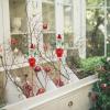 Milisten Metal Christmas Garden Stake with Santa Claus Planter Sign view 2