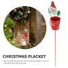 Milisten Metal Christmas Garden Stake with Santa Claus Planter Sign view 3