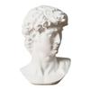 Cozylkx White Resin Portrait Sculpture, Roman Bust Figurine for Desk and Bookshelf Decor view 1