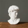 Cozylkx White Resin Portrait Sculpture, Roman Bust Figurine for Desk and Bookshelf Decor view 3