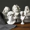 Cozylkx White Resin Portrait Sculpture, Roman Bust Figurine for Desk and Bookshelf Decor view 4