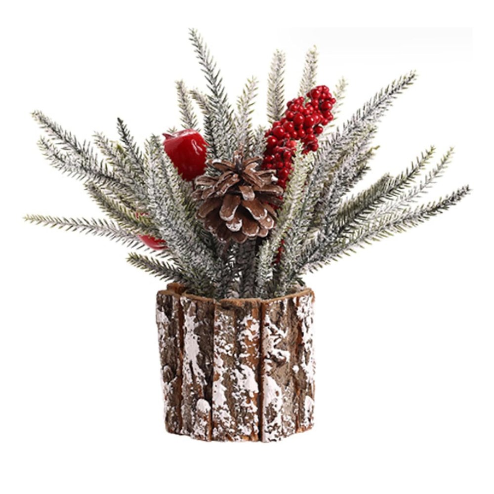 esmen Mini Christmas Tree, Wooden Tabletop Decoration