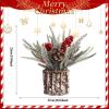 esmen Mini Christmas Tree, Wooden Tabletop Decoration view 2