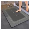 WENYOG Super-Absorbent Non-Slip Bathroom Mat, Gray-B, 40 x 60 cm view 2