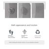 WENYOG Super-Absorbent Non-Slip Bathroom Mat, Gray-B, 40 x 60 cm view 3