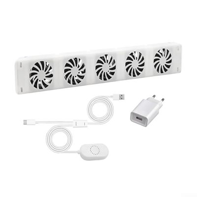 Donkivvy 5.0 Radiator Fan, Long-Lasting Heating Fan for Under-Radiator Heating and Radiators, 50 CFM/85 m³/h, Energy and Heating Cost Savings (Mono Set)