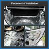 ABSOPRO Automotive Sound Deadening Mat, Butyl Rubber, 2-Piece, Self-Adhesive, 80 Mil view 4