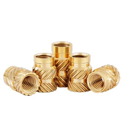 Heat-Set Insert Nuts with Brass Threaded Insert, Knurled, M5, 1.5 mm Length, 7 mm OD, 20-Pack