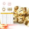 Heat-Set Insert Nuts with Brass Threaded Insert, Knurled, M5, 1.5 mm Length, 7 mm OD, 20-Pack view 2