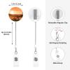 Retractable ID Badge Holder, Sunset Rural View, with Belt Clip view 2
