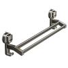 No-Drill Double-Bar Aluminum Towel Holder with Suction Cup view 1