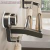 No-Drill Double-Bar Aluminum Towel Holder with Suction Cup view 3