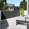probath Premium Balcony Privacy Screen, Light Gray, 110 x 50 cm view 1