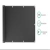 probath Premium Balcony Privacy Screen, Light Gray, 110 x 50 cm view 2