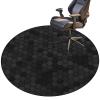 Round Gaming Chair Mat, 160 cm, High-Density Anti-Slip Floor Protector view 1