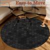 Round Gaming Chair Mat, 160 cm, High-Density Anti-Slip Floor Protector view 3