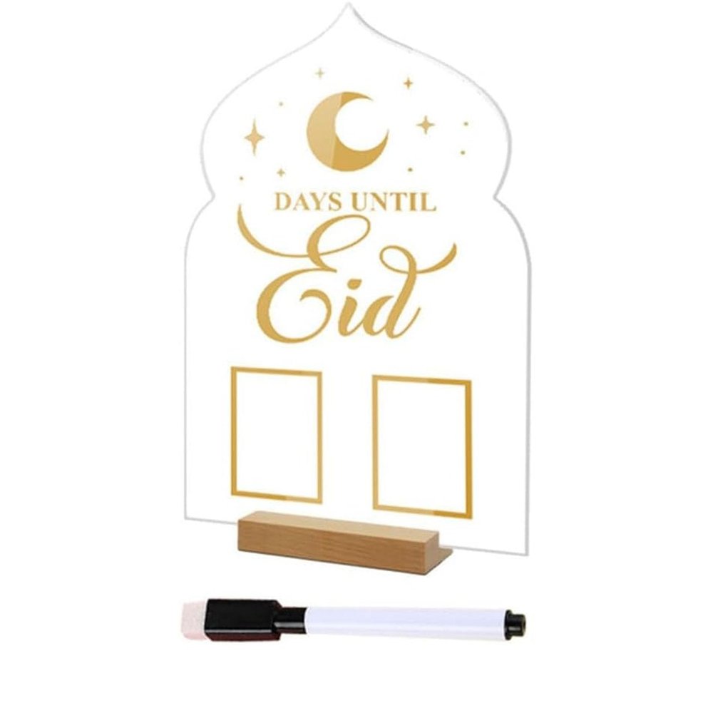 Ramadan Acrylic Countdown Calendar for Ramadan Kareem Table Decor