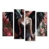 islandburner Prime Canvas Wall Art, Angel with Black Wings and Roses view 1