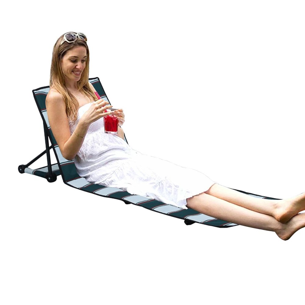 Tewzafiya Lightweight Reclining Beach Chair, Foldable