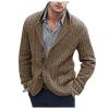 Duohropke Men's Knit Cardigan Sweater Hoodie view 1