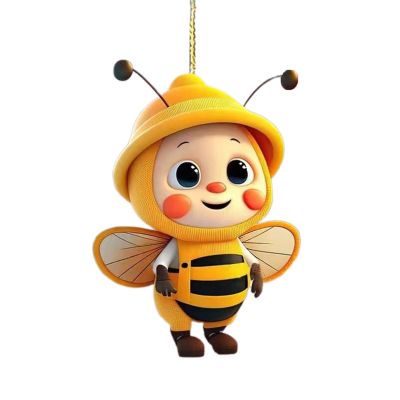 Acrylic Bumblebee Rearview Mirror Ornament for Car