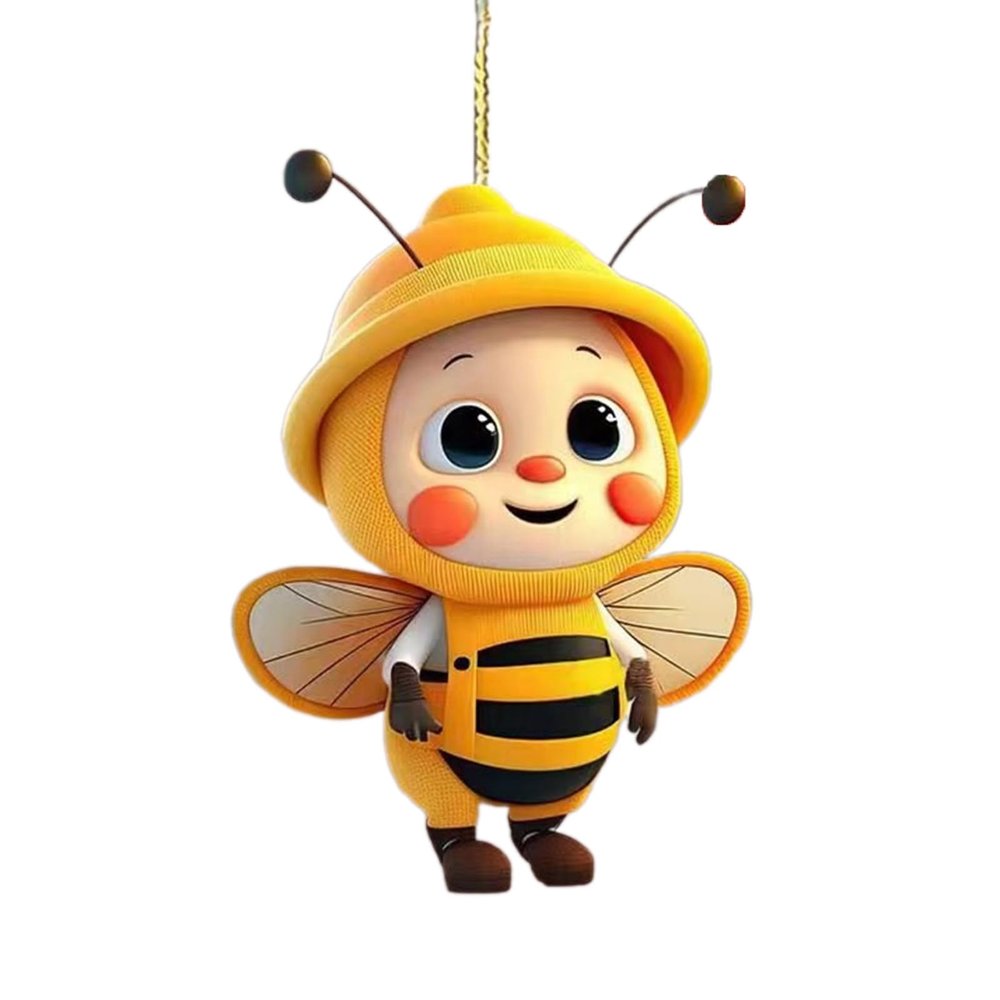 Acrylic Bumblebee Rearview Mirror Ornament for Car