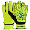 Hamtons Professional Goalkeeper Gloves, Durable Grip, Non-Slip Design with Finger Protection, Breathable and Comfortable Fit for Adults and Children, Ideal for Matches and Training (Yellow, Size 6) view 1