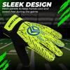 Hamtons Professional Goalkeeper Gloves, Durable Grip, Non-Slip Design with Finger Protection, Breathable and Comfortable Fit for Adults and Children, Ideal for Matches and Training (Yellow, Size 6) view 2